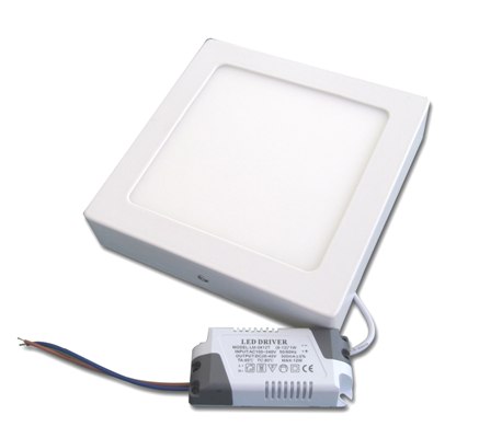 18W Квадратен LED Панел за Повърхностен Монтаж 4500К Натурално Бяла Светлина - Затвори